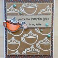 Fall Pumpkin Spice Coffee Card