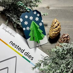Nested Tree Die 3D Holiday Tag