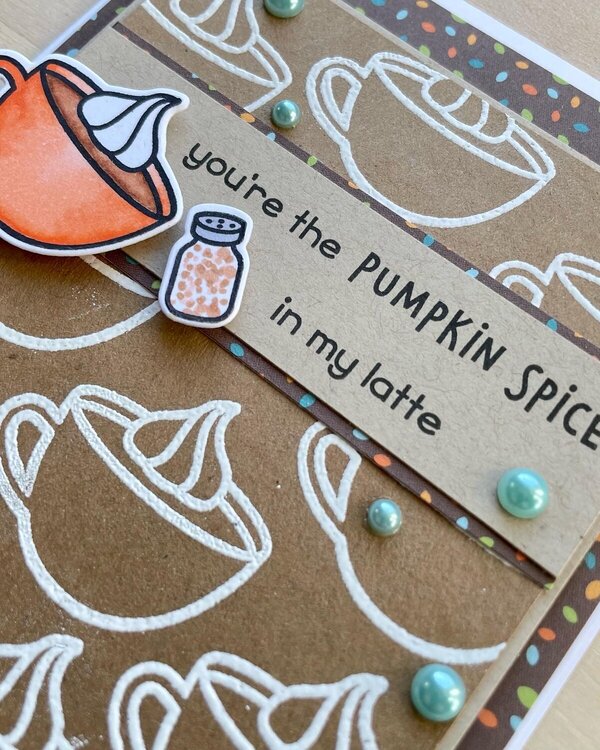 Fall Pumpkin Spice Coffee Card