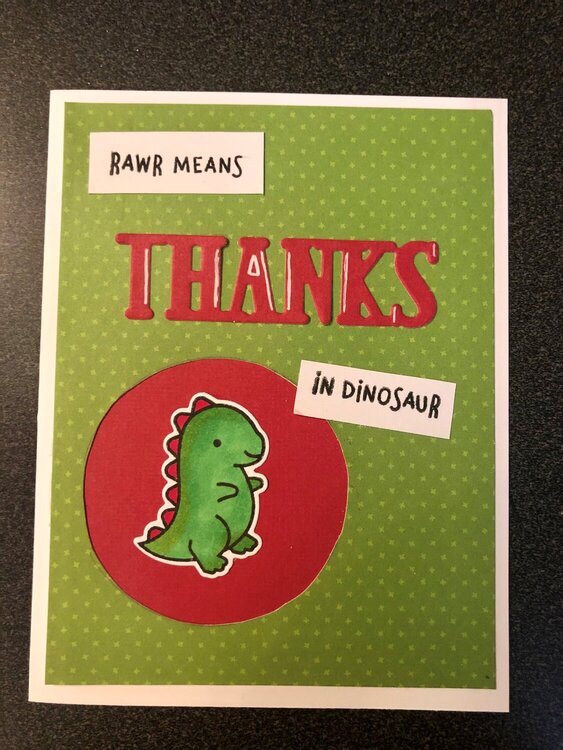 Dinosaur Thank You