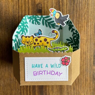 Tropical Platform Pop-Up Card