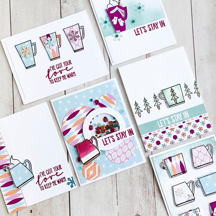 Catherine Pooler Designs Cards with Retro Winter Collection