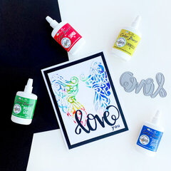 Catherine Pooler Designs Color Bursts Love Card