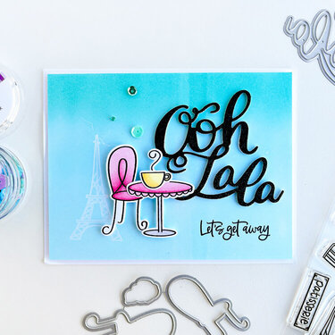 Catherine Pooler Designs-Global Adventure Part Deux-Ooh Lala Card