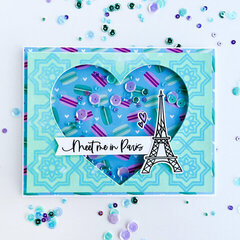 Catherine Pooler Designs-Global Adventure Part Deux-Paris Eiffel Tower Shaker Card