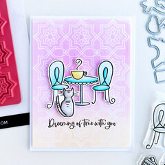 Catherine Pooler Designs-Global Adventure Part Deux Collection-Dreaming Of France With Cat Card
