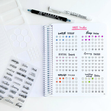Catherine Pooler Monthly Habit Tracker for Canvo Journal