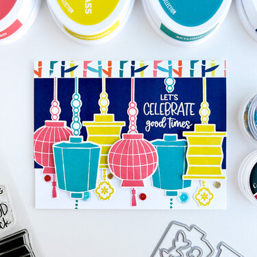 Catherine Pooler Designs-Global Adventure Part Deux-Celebrate Good Times Card