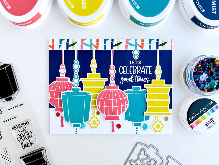 Catherine Pooler Designs-Global Adventure Part Deux-Celebrate Good Times Card