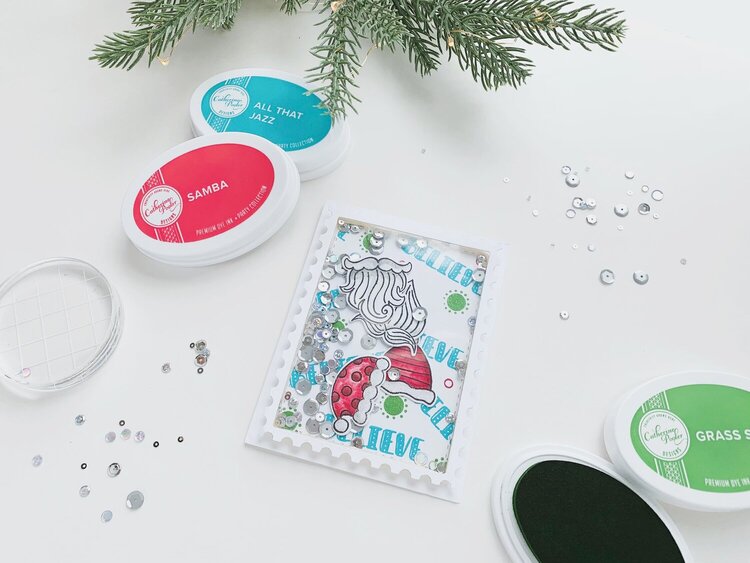 Catherine Pooler Designs Holiday Shaker Card