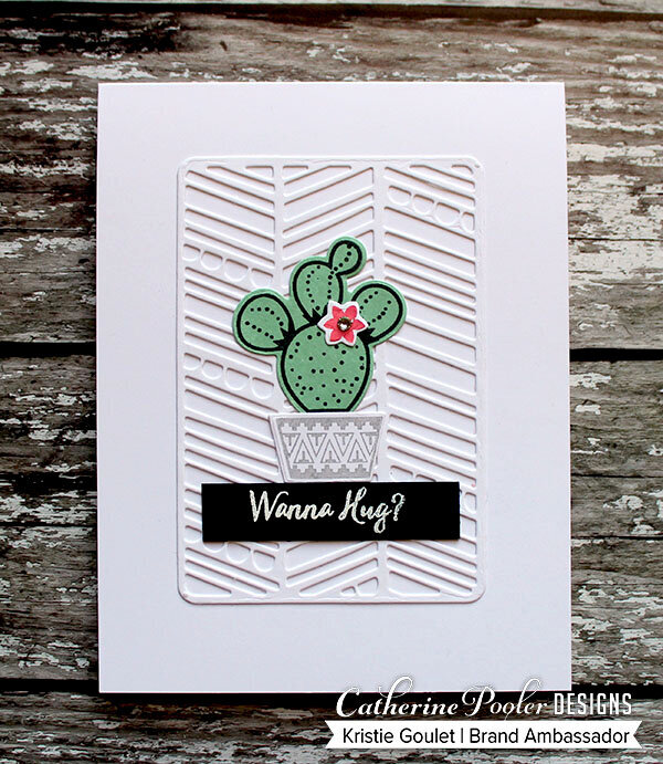 Wanna Hug? Canyon Mini Cover plate card by Catherine Pooler Designs