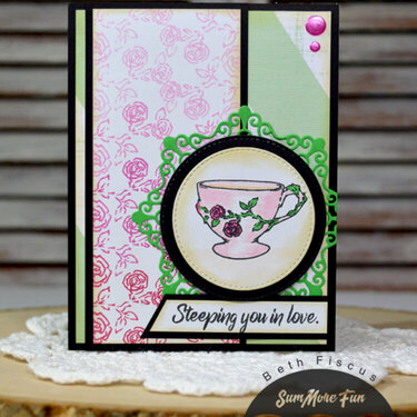 Rose Teacup Card