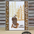 Monochromatic Eagle Card