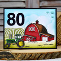 Farm 80th Birthday Card