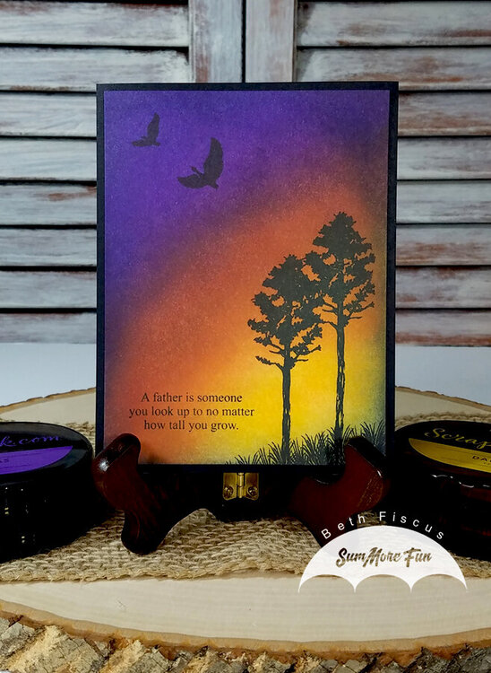 Father Sunset Card