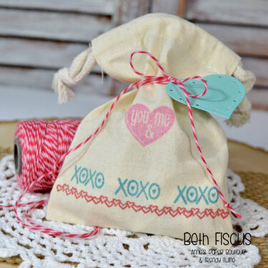 Valentine Cotton Muslin Treat Bag