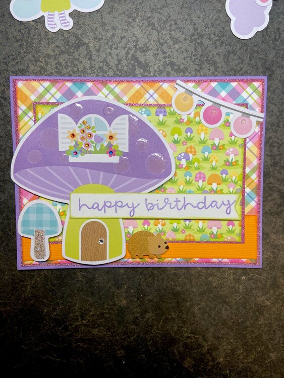 Fairy Mushroom Home Happy Birthday