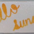 Sparkle bookmark using negative scraps