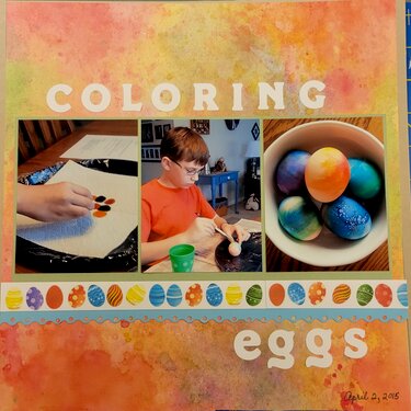 Coloring eggs