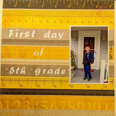 First day of 5th grade