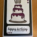 Glitter Birthday card