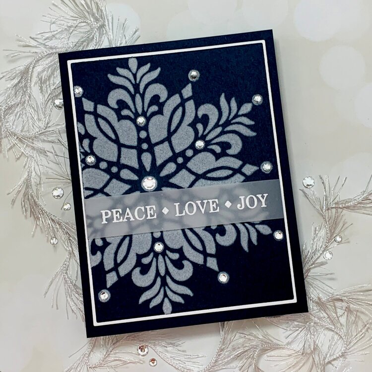 Gina K Designs Flocked Stellar Snowflake