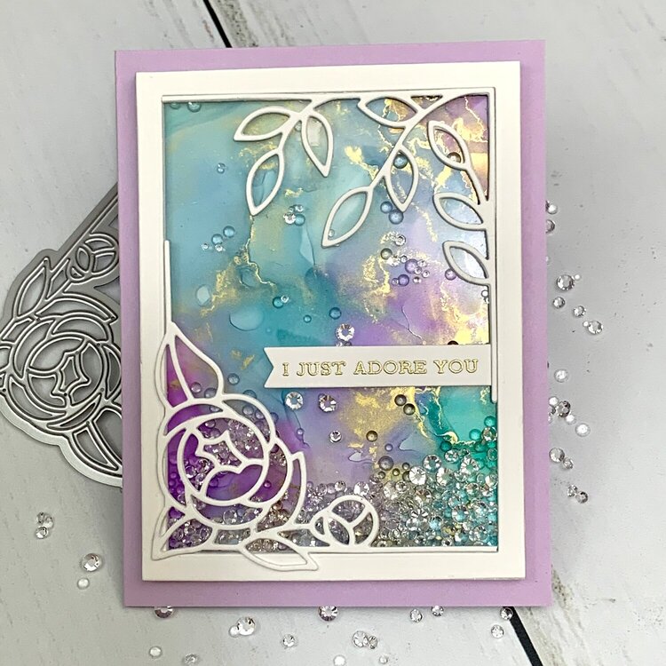 Alcohol Ink Shaker Card