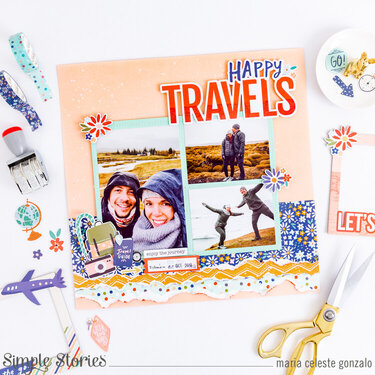 "Happy Travels" Layout