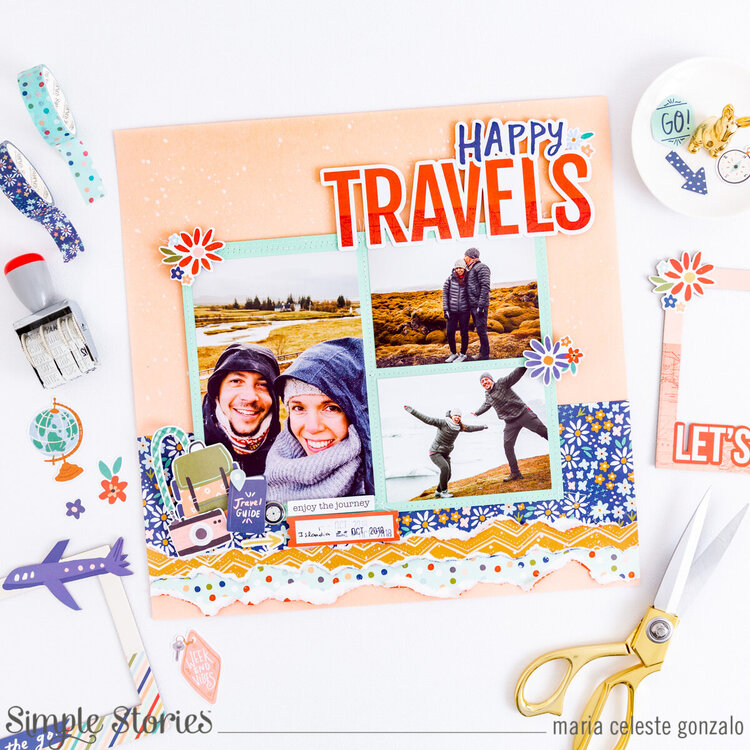 &quot;Happy Travels&quot; Layout