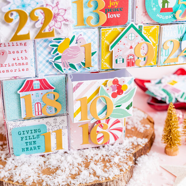 Christmas Tree Advent Calendar with matchboxes