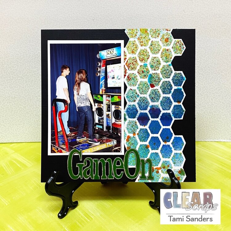 Game On Scrapbook Layout Page * CLEAR SCRAPS DT