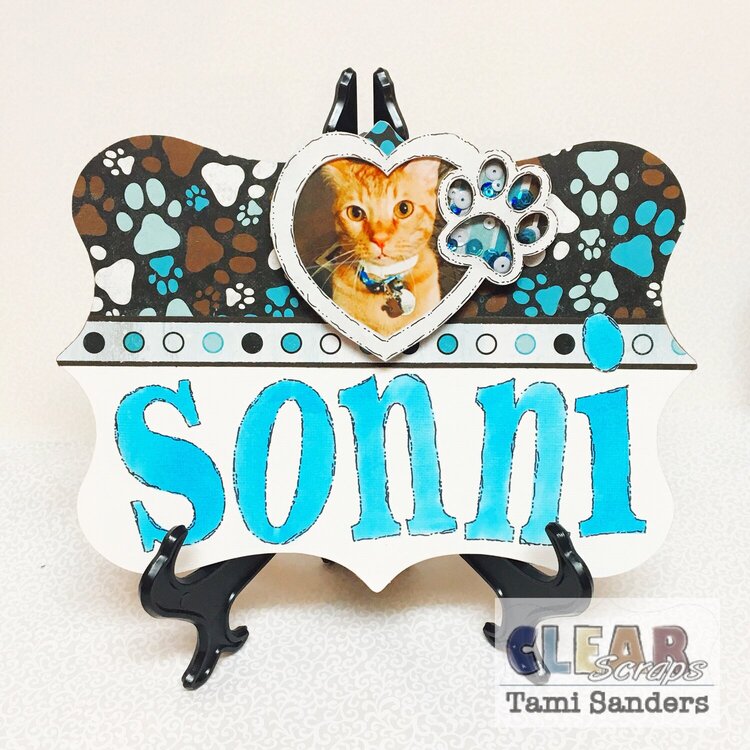 Clear Scraps Deco Wood Pet Decor