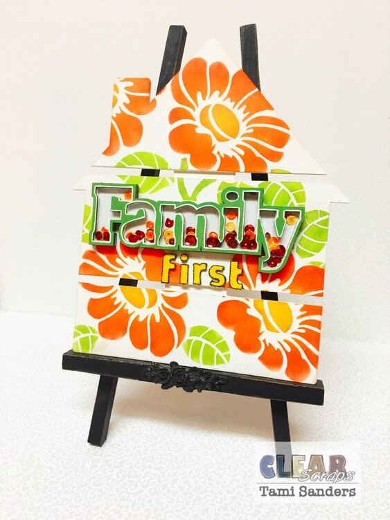family first altered house pallet * Clear Scraps DT