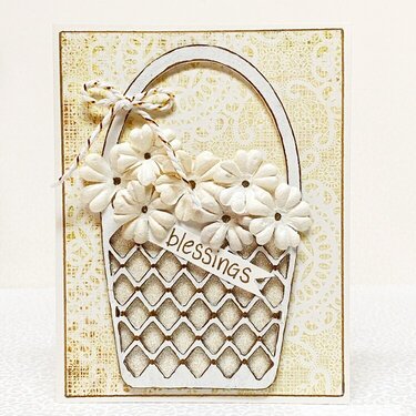 wedding basket card * Clear Scraps DT