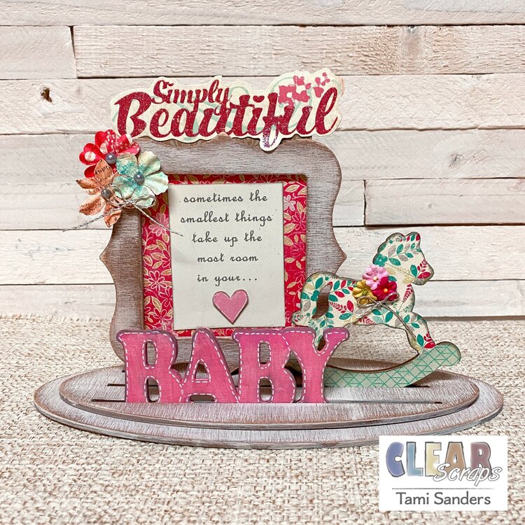 Baby Girl 3D Frameable * Clear Scraps DT