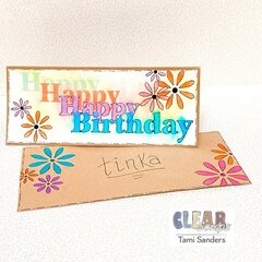 Stenciled Birthday Card * Clear Scraps DT