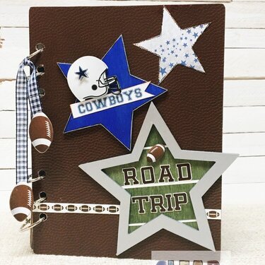 Clear Scraps Wood Mini Album * Dallas Cowboys Roadtrip