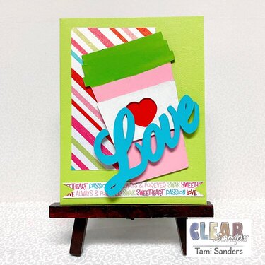 Coffee Love Valentines Card * Clear Scraps Design Team