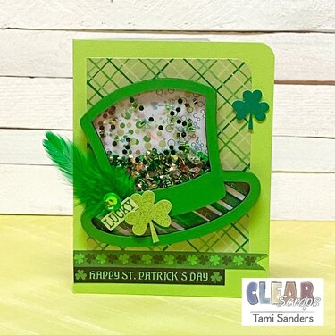 St Patricks Day Shaker Card * Clear Scraps DT