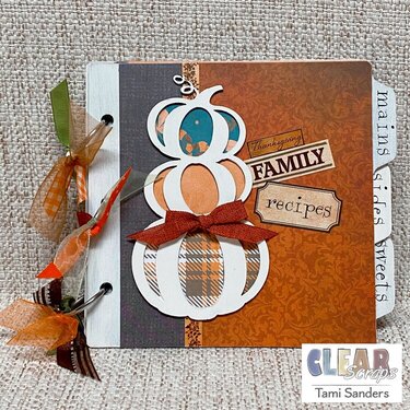 Thanksgiving Recipe Mini Album * Clear Scraps DT