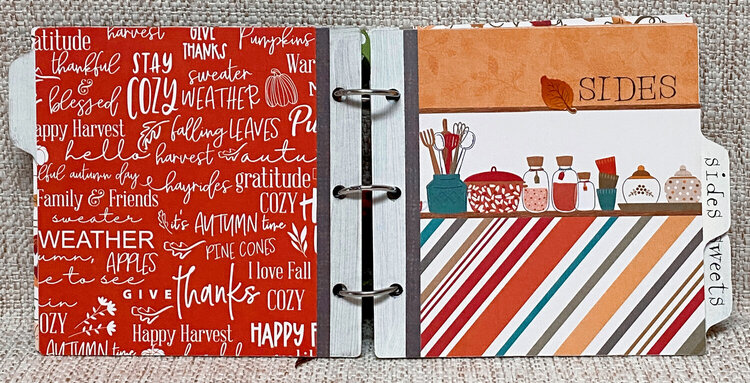 Thanksgiving Recipe Mini Album * Clear Scraps DT