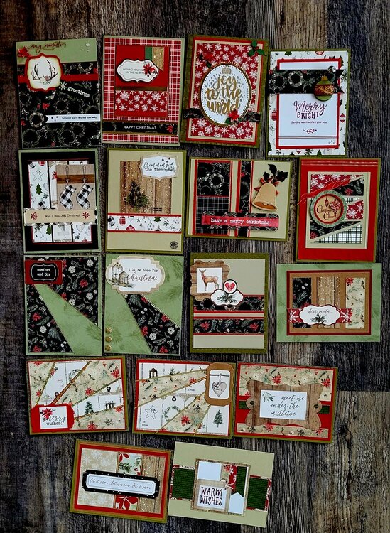 Carta Bella Christmas collection cards 2022