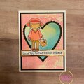 MFT Beach Cutie Shimmer Spray & Watercolor Heart Background