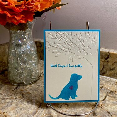 Pet sympathy card