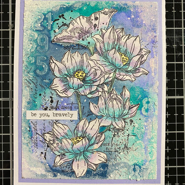 mixed media Mother&#039;s day card 1