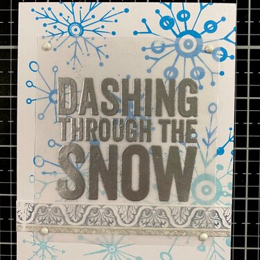 Dashing through the Snow 1
