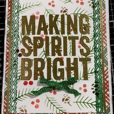 Christmas Card-Making Spirits Bright