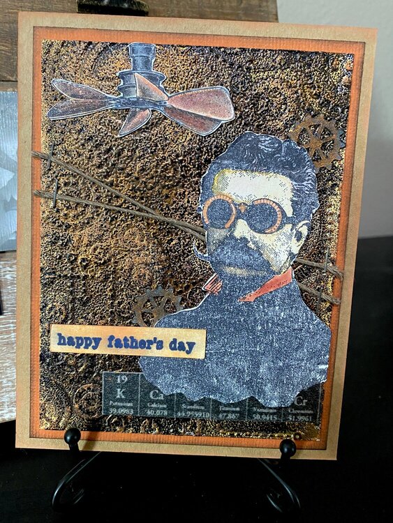 Mixed media card-Father&#039;s day-1