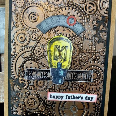 Mixed media Father&#039;s Day card-