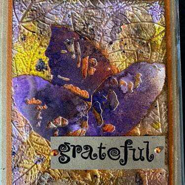 Grateful fall card
